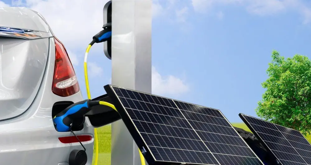 Electric vehicle charging from a home solar installation